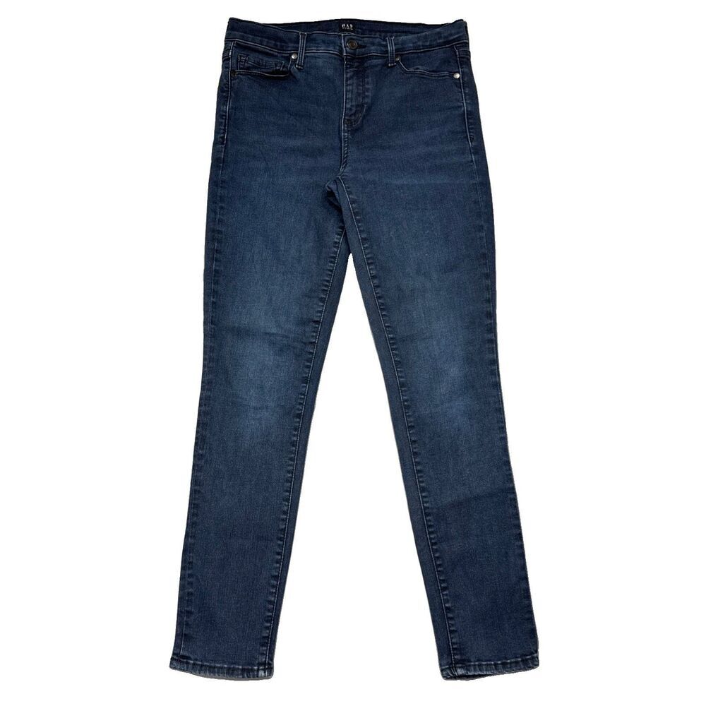 Gap Sculpting True Skinny Jeans 29 (29x28) Dark Wash Blue Stretch Denim Womens